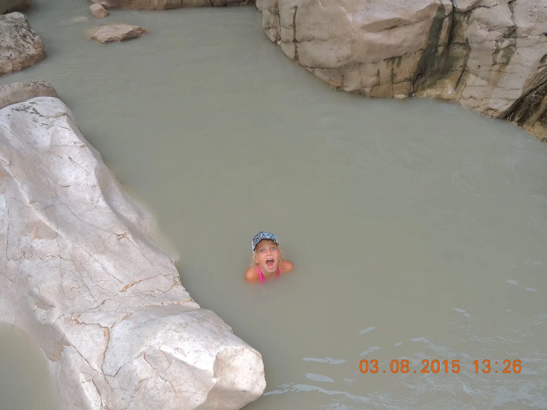 The narrow walls and cold river of Saklikent Gorge near Fethiye, Turkey